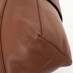 Pre Owned Michael Michael Kors Jamesport Brown Leather Tote