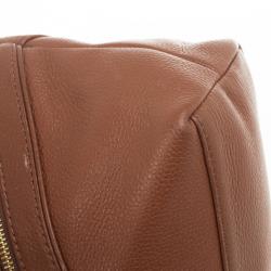 Pre Owned Michael Michael Kors Jamesport Brown Leather Tote