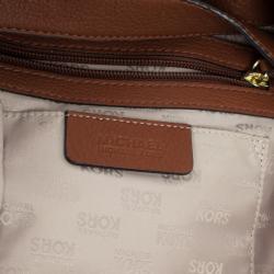 Pre Owned Michael Michael Kors Jamesport Brown Leather Tote