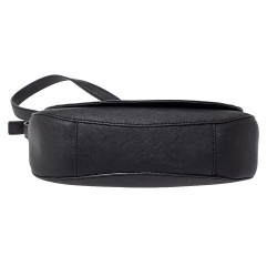 Pre Owned MICHAEL Michael Kors Black Leather Hamilton Messenger Bag