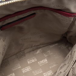 MICHAEL Michael Kors Beige/Pink Floral Signature Coated Canvas Emmy Backpack