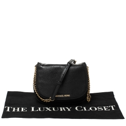 Pre Owned MICHAEL Michael Kors Black Leather Bedford Crossbody Bag