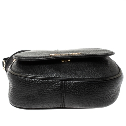 Pre Owned MICHAEL Michael Kors Black Leather Bedford Crossbody Bag