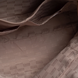 مملوكة مسبقًا MICHAEL Michael Kors Blue Signature Coated Canvas and Leather Jet Set Tote