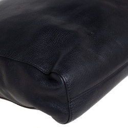 Pre Owned MICHAEL Michael Kors Black Leather Jet Set Tote