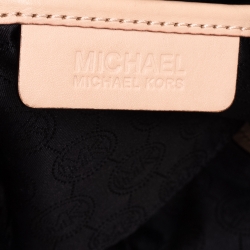 Pre Owned MICHAEL Michael Kors Black Leather Jet Set Tote