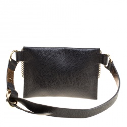 Pre Owned Michael Michael Kors Black Leather Belt Bag