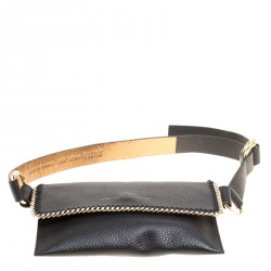 Pre Owned Michael Michael Kors Black Leather Belt Bag