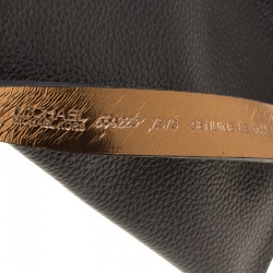 Pre Owned Michael Michael Kors Black Leather Belt Bag