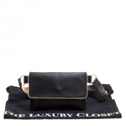 Pre Owned Michael Michael Kors Black Leather Belt Bag