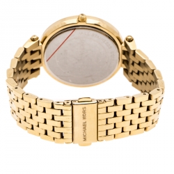 Michael Kors Yellow Gold Plated Stainless Steel Darci Glitz MK3191 Womens Wristwatch 39 mm