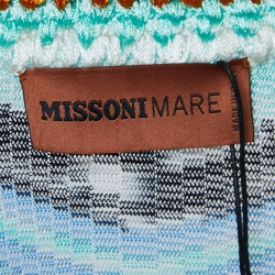 Missoni Mare Multicolor Wave Patterned Kaftan Cover M
