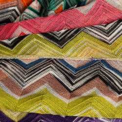 Pre Owned Missoni Mare Multicolor Chevron Crochet Knit Cover Up M