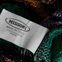 Pre Owned Missoni Mare Multicolor Lurex Knit Coverup Swim Shorts M