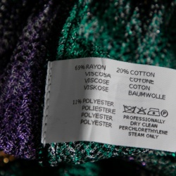 Pre Owned Missoni Mare Multicolor Lurex Knit Coverup Swim Shorts M