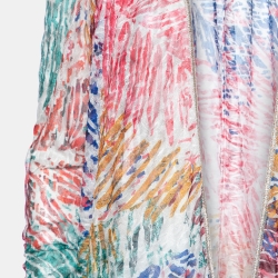 Missoni Mare Multicolor Patterned Knit Long Beach Cover-Up S