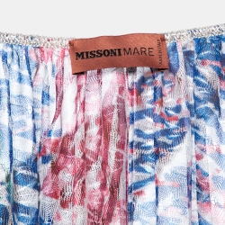 Missoni Mare Multicolor Patterned Knit Long Beach Cover-Up S