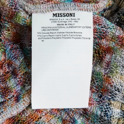 Pre Owned Missoni Mare Multicolor Patterned Knit Lace-Up Mini Dress M