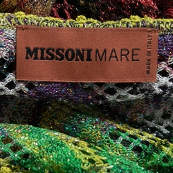 Pre Owned Missoni Mare Multicolor Crochet Lurex Knit Cover Up Maxi Dress S