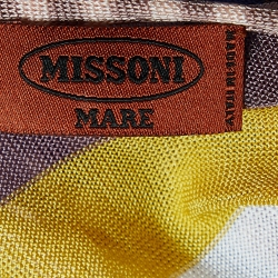 Pre Owned Missoni Mare Multicolor Striped Knit Sleeveless Maxi Dress M