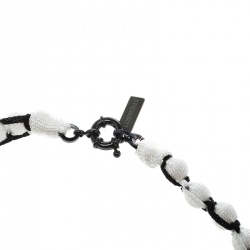 Pre Owned Missoni Monochrome Roped Ball Long Necklace