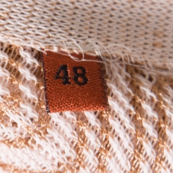 Pre Owned Missoni Multicolor Chevron Knit Raglan Sleeve Button Front Cardigan L