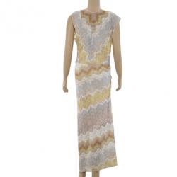 Pre Owned Missoni Multicolor Cowl Neck Dress S