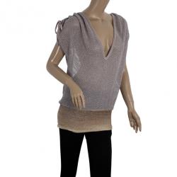 Pre Owned Missoni Metallic Lurex Knit Tunic S