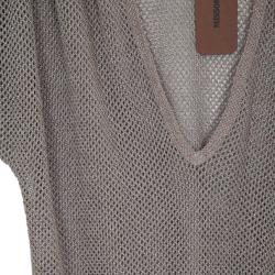 Pre Owned Missoni Metallic Lurex Knit Tunic S