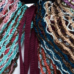 Pre Owned Missoni Multicolor Open Stripe Knit Draped Open Front Cardigan M