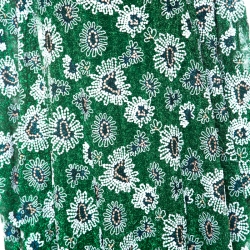Pre Owned Missoni Green Embroidered Metallic Crochet-Knit Kaftan S