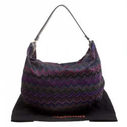 Pre Owned Missoni Multicolor Shimmering Weave Fabric Hobo