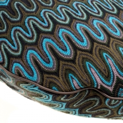 Pre Owned Missoni Green/Multicolor Fabric Weave Hobo