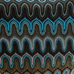 Pre Owned Missoni Green/Multicolor Fabric Weave Hobo