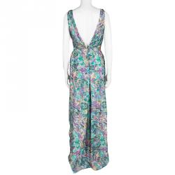 Pre Owned Missoni Multicolor Printed Sleeveless Maxi Dress S