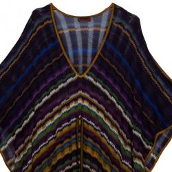 مملوكة مسبقًا Missoni Purple Crochet Knit Long Beach Dress M