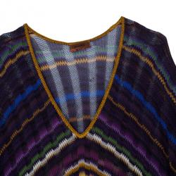 مملوكة مسبقًا Missoni Purple Crochet Knit Long Beach Dress M