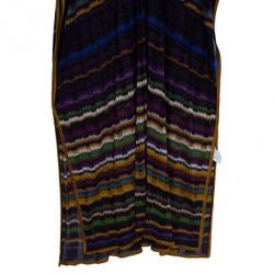 مملوكة مسبقًا Missoni Purple Crochet Knit Long Beach Dress M