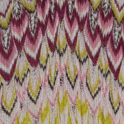 Pre Owned Missoni Ruffled Crochet Knit Dress M