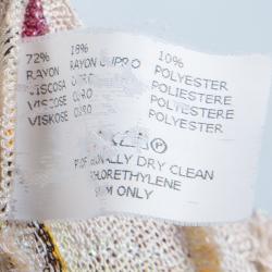 Pre Owned Missoni Ruffled Crochet Knit Dress M