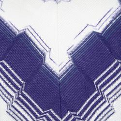 Pre Owned Missoni Purple and White Woven Sleeveless V-Neck A-Line Dress M