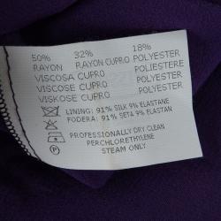 Pre Owned Missoni Multicolor Perforated Lurex Knit Sleeveless Maxi Dress and Scarf Set L