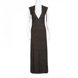 Pre Owned Missoni Multicolor Lurex Knit V-Neck Sleeveless Maxi Dress S