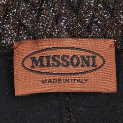 Pre Owned Missoni Multicolor Lurex Knit V-Neck Sleeveless Maxi Dress S