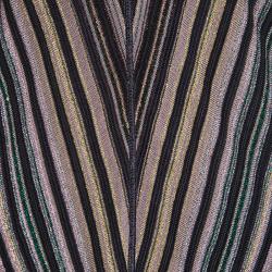Pre Owned Missoni Multicolour Striped Lurex Knit Long Sleeve Top L