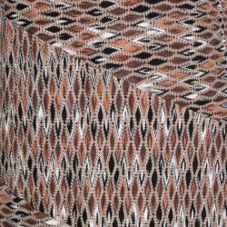 Pre Owned Missoni Multicolor Perforated Jacquard Knit Paneled Sleeveless Dress M