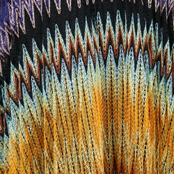 Pre Owned Missoni Multicolor Perforated Textured Knit Sleeveless Dress S