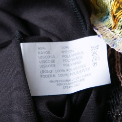 Pre Owned Missoni Multicolor Perforated Textured Knit Sleeveless Dress S