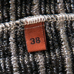 Pre Owned Missoni Metallic Checked Contrast Hem Detail Sleeveless Top S