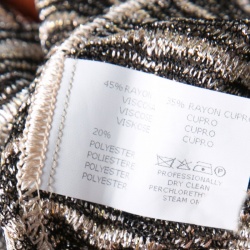 Pre Owned Missoni Metallic Checked Contrast Hem Detail Sleeveless Top S